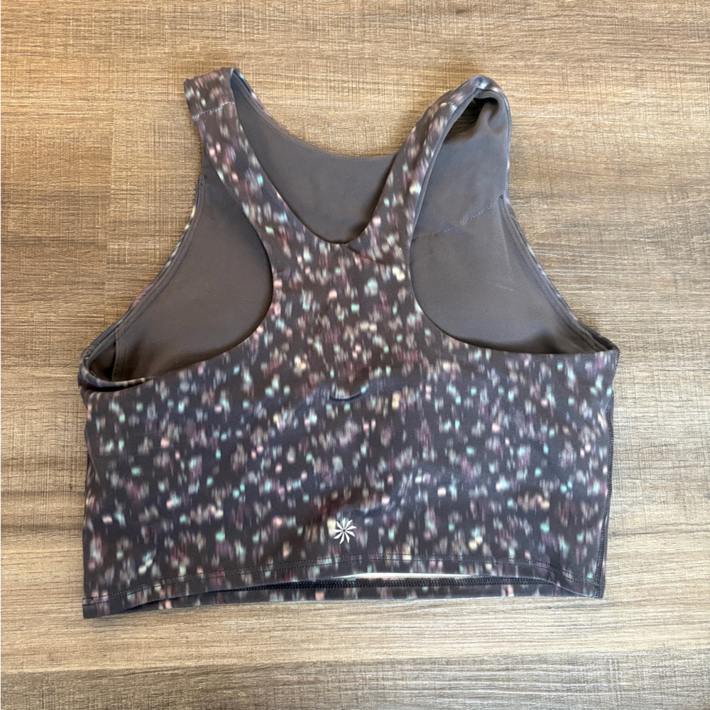 Athleta Gray Racerback Sports Bra